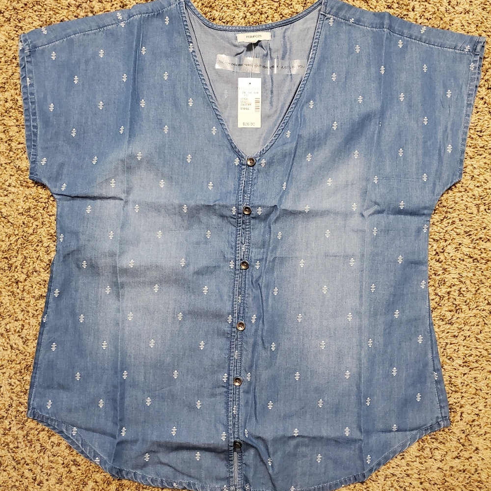 Maurices Chambray Shirt S
